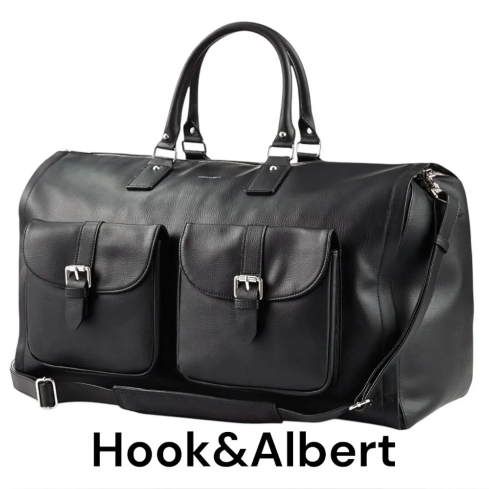 HOOK + ALBERT premium leather garment weekender